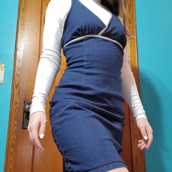 Tommy Hilfiger Jean Halter Dress - Picture 1 of 4